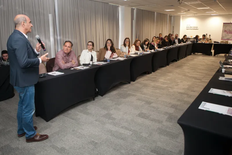 Braz Costa destacou que o Citeve atua também na busca de novas cadeias de fornecimento para as empresas têxteis. Foto: Filipe Scotti