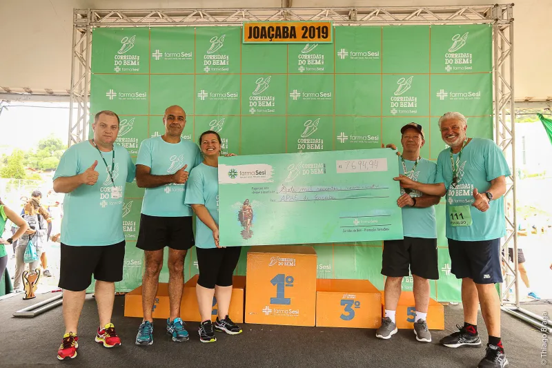 APAE de Joaçaba foi a entidade beneficiada com parte do valor arrecadado (Foto: Thiago Braga)