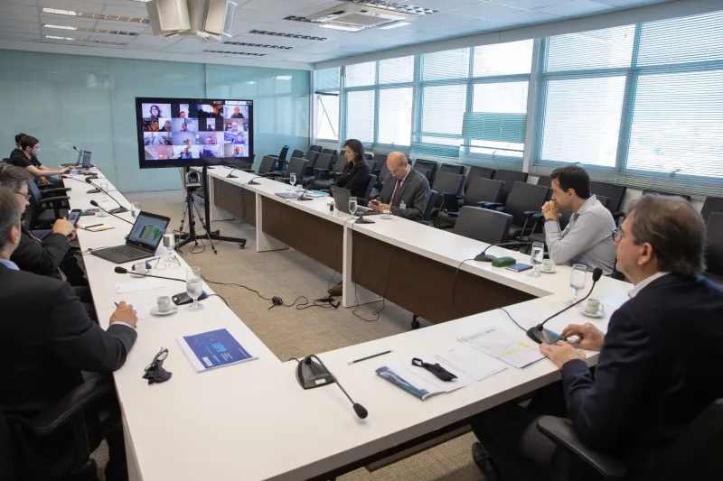 Reunião on-line de diretoria da FIESC. Foto: Filipe Scotti