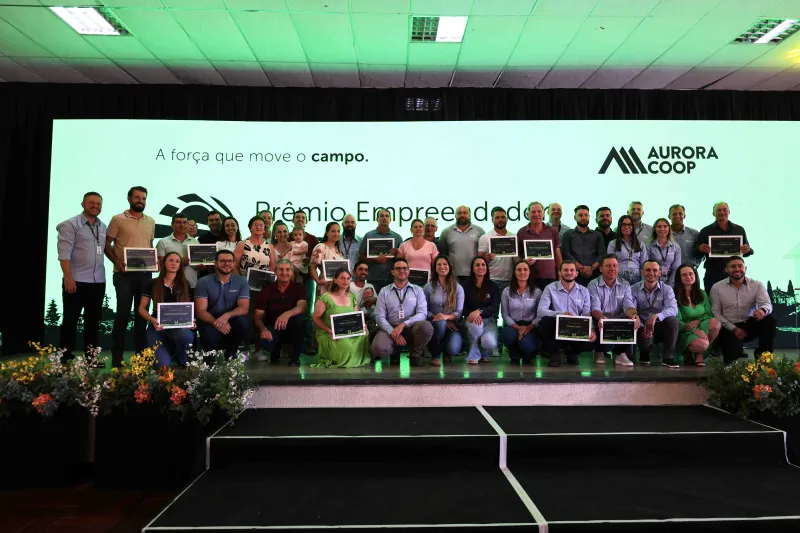 Aurora premia cooperados por ganhos de desempenho