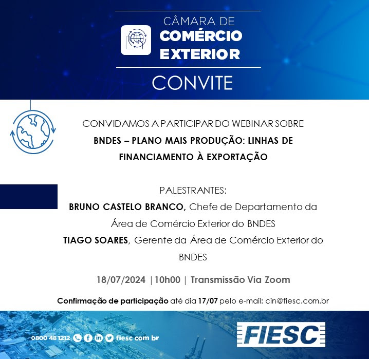 BNDS - Plano Mais Produção: Linhas de Financiamento à Exportação