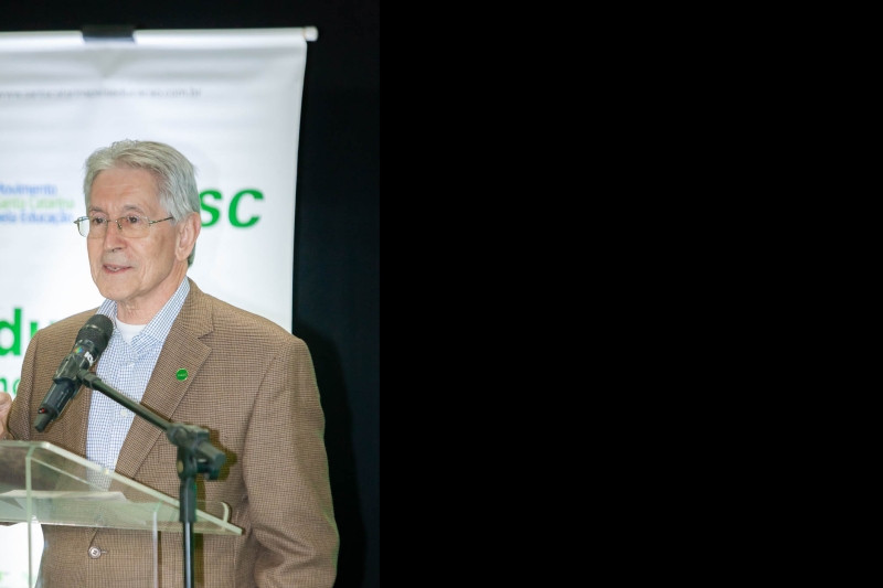 Presidente da FIESC, Glauco José Côrte (Foto Rodrigo Melo)