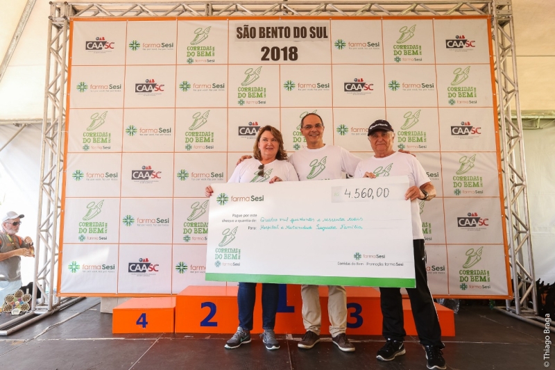 Resultado financeiro do evento foi doado ao Hospital e Maternidade Sagrada Família. Foto: Thiago Braga