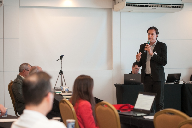 Geferson Santos, do SENAI, falou sobre proposta para a logística reversa em SC. Foto: Filipe Scotti