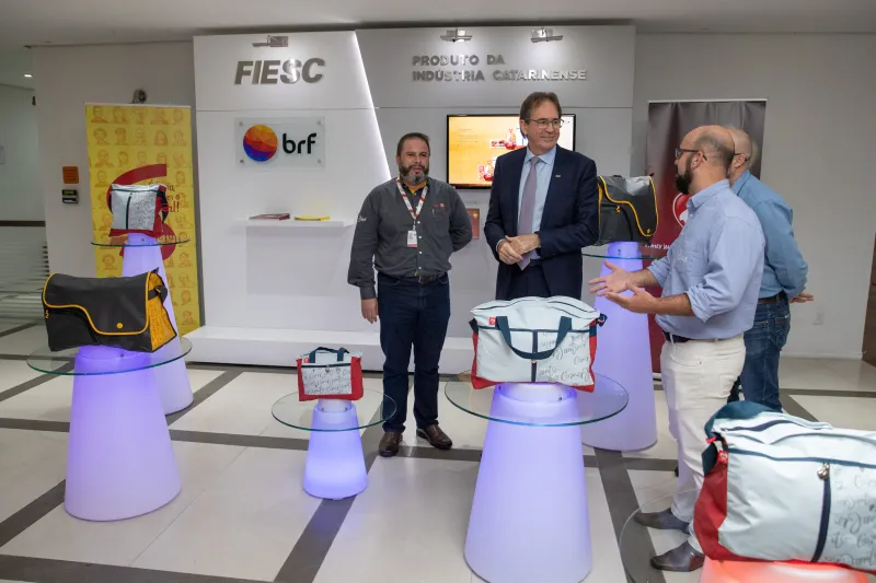 No Espaço Indústria, BRF expõe kits natalinos (foto: Filipe Scotti)