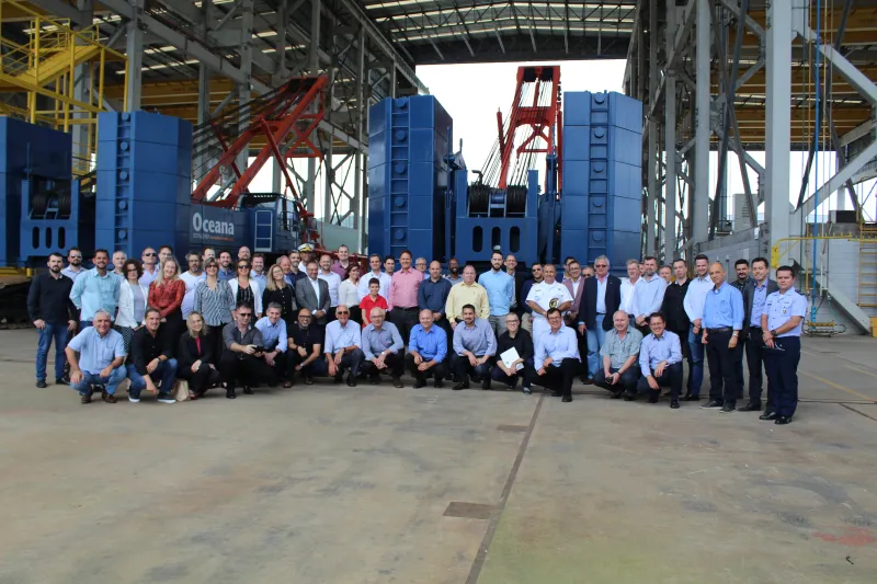 Visita ao Estaleiro Oceana, em Itajaí (foto: Rúbia Guedes)