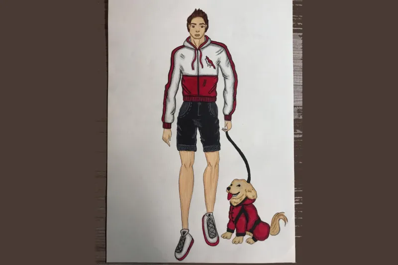 Croqui de peças que serão apresentadas no desfile. Foto: Divulgação/SENAI