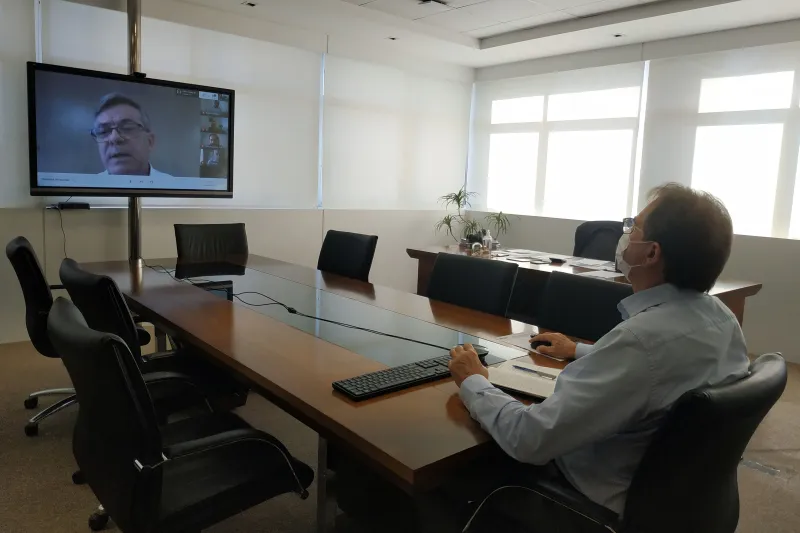 Reunião foi feita por videoconferência, nesta quarta-feira, dia 22 