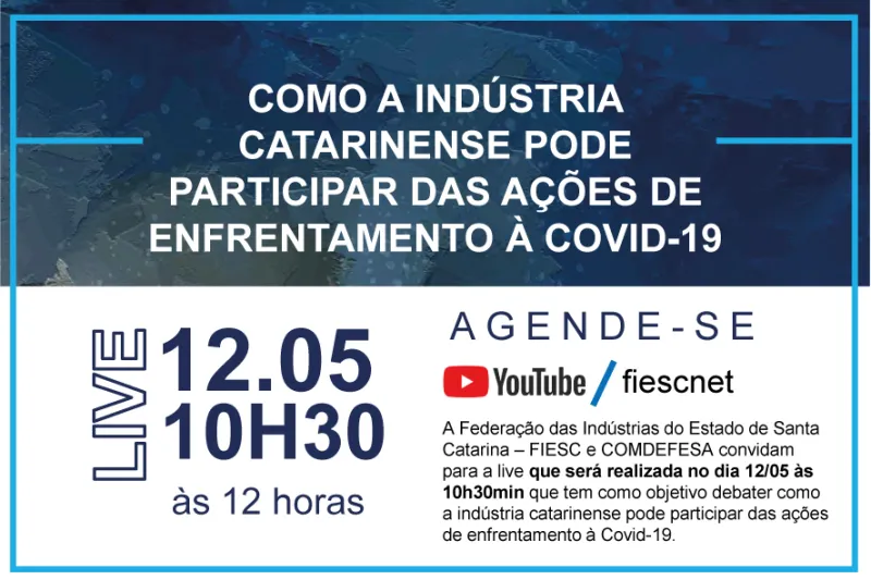 Transmissão ocorre no canal do Youtube da Federação