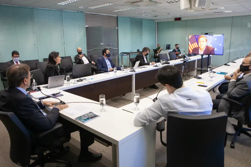  “Queremos ter um plano estratégico com o estado para avançar na agenda bilateral que mantemos com os estados brasileiros e aproveitar todas as oportunidades que existem no país”, afirmou Chapman. Foto: Filipe Scotti