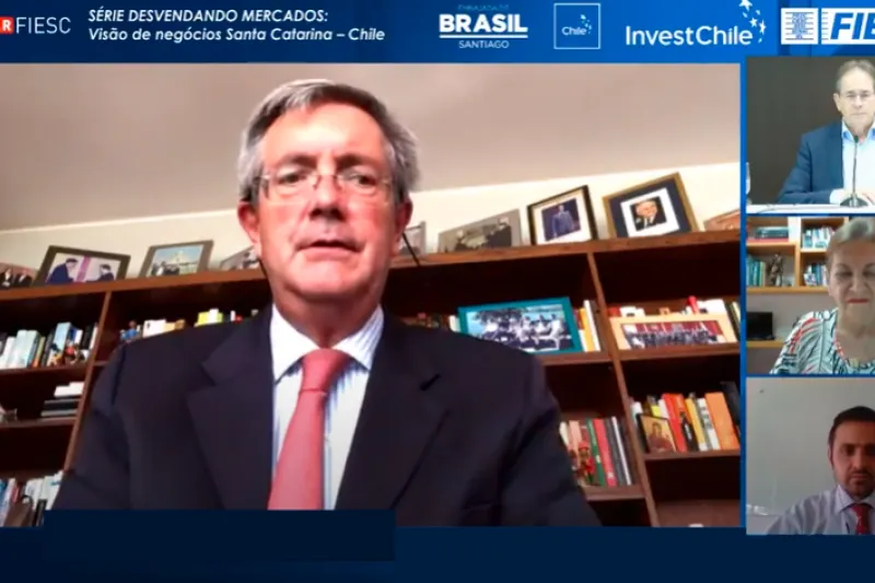 Schmidt: "“Chile está com previsão de crescimento econômico de 5% em 2021, com inflação de 2,3% e uma baixa constante dos índices de desemprego". Reprodução