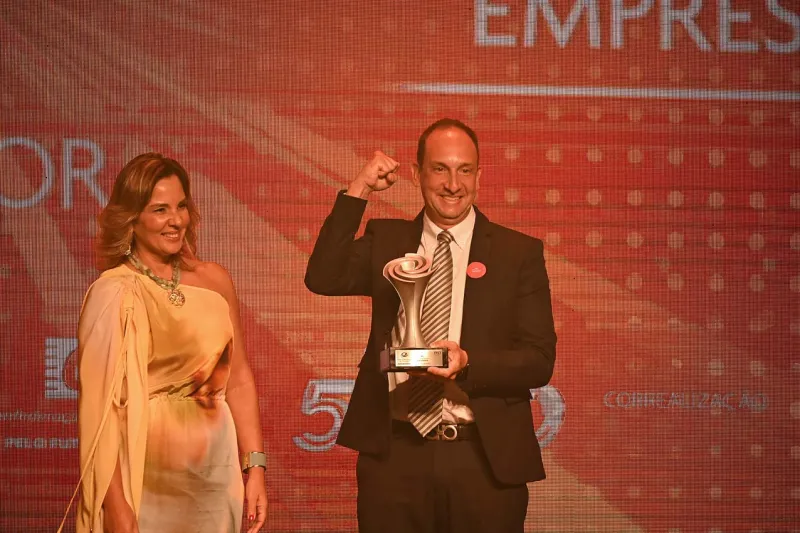 Rodrigo Fumo Fernandes, diretor global de engenharia da Weg, empresa que conquistou o prêmio em Gestão de Inovação – Grandes Empresas  (foto: Iano Andrade/CNI)