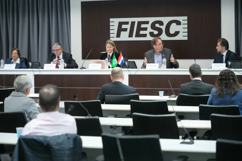 Reunião foi realizada na FIESC, em Florianópolis (foto: Filipe Scotti)