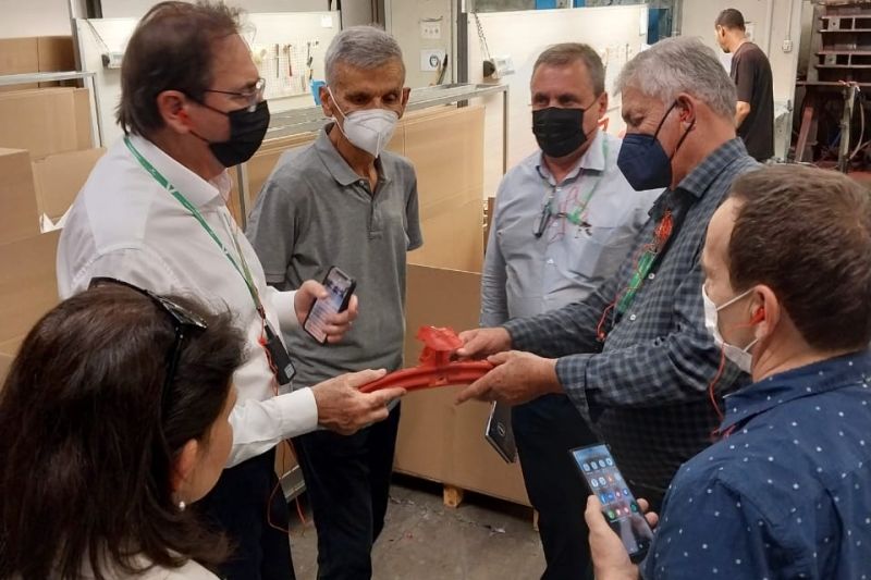 Visita à ILPO, indústria do setor moveleiro