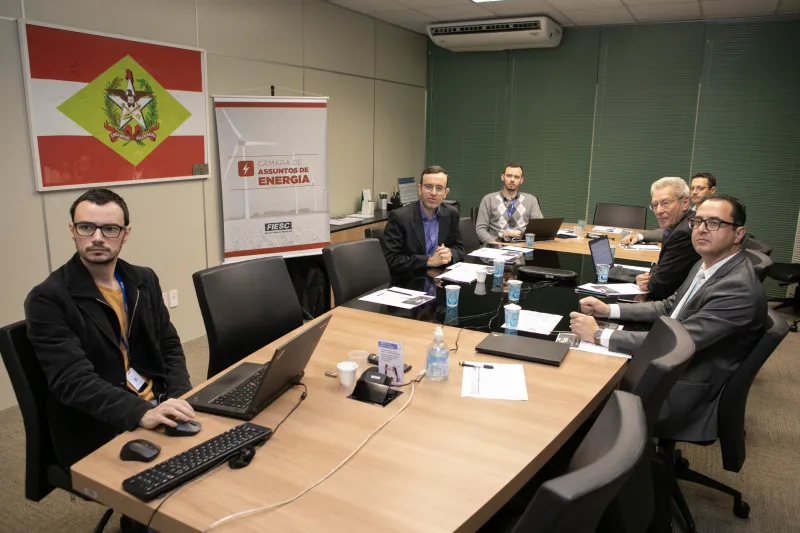 Tema foi tratado durante reunião durante a reunião híbrida da Câmara de Energia da FIESC (foto: Filipe Scotti)