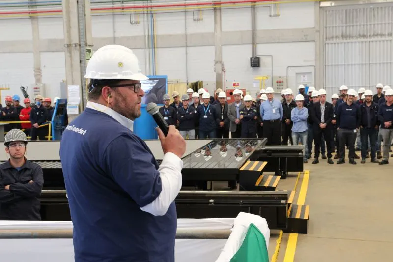 Cerimônia realizada em Itajaí (foto: divulgação Thyssenkrupp)