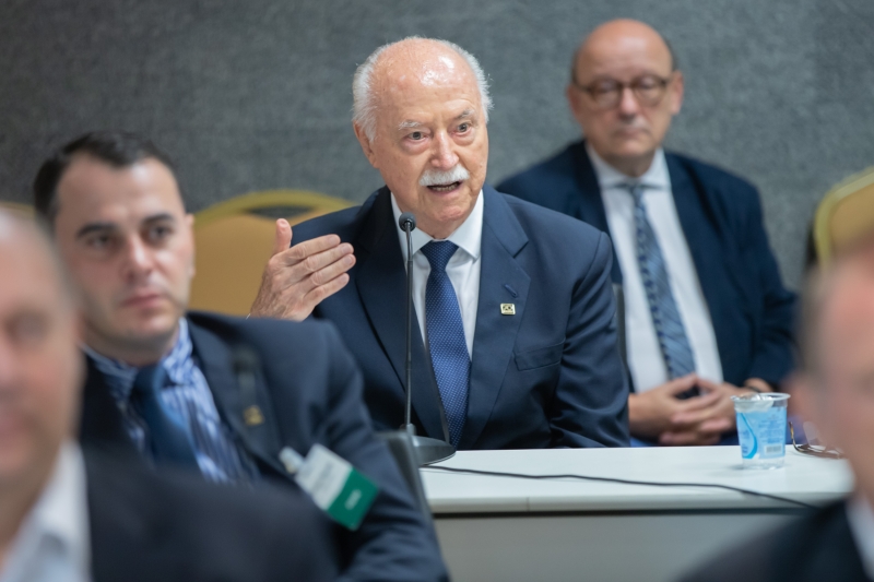 Philippi em reunião na FIESC (foto: Filipe Scotti) Philippi em reunião na FIESC (foto: Filipe Scotti)