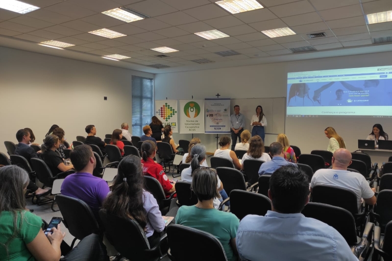 Lançamento da plataforma Eu Voluntário ocorreu em Jaraguá do Sul
