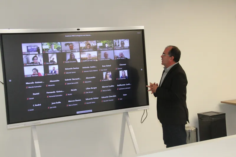 Marcelo Guimarães, professor da FIA Business School, proferiu palestra no evento (foto: Ivonei Fazzioni)