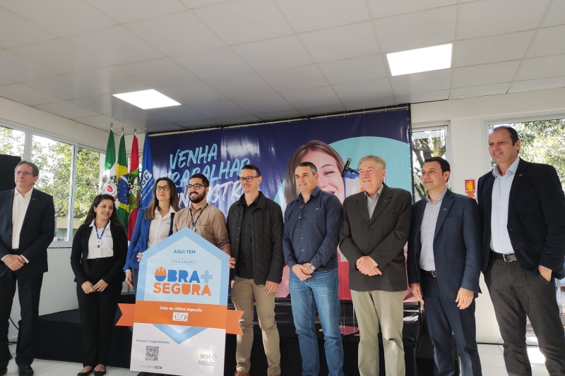 Certificação da construtora Macodesc. Foto: Divulgação/SESI