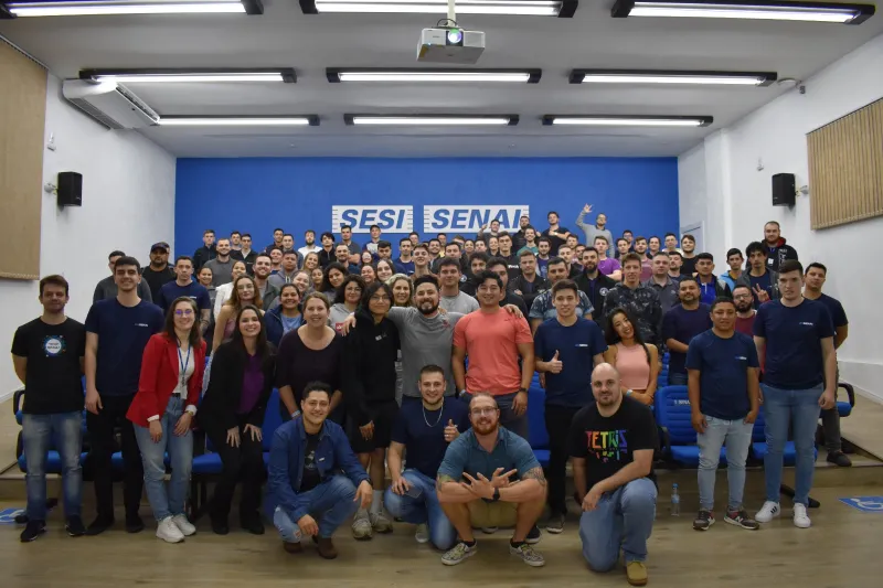 Integração com demais acadêmicos do campus. Foto: Divulgação/UniSENAI