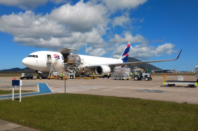 Florianópolis recebe primeiro voo de carga vindo de Bruxelas