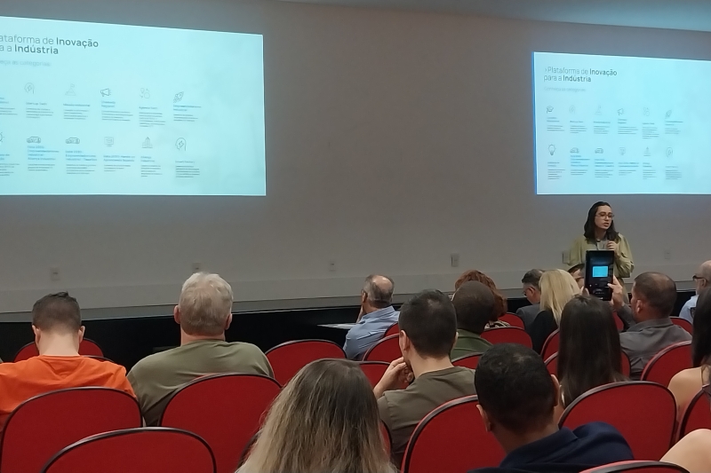 SENAI apresenta opções de fomento à inovação da entidade. (Foto: Presse Comunicação)