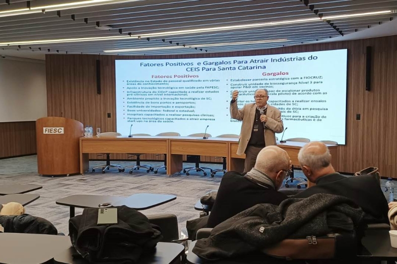 João Calixto, do Centro de Inovação e Ensaios Pré-Clínicos de SC (GECOR)