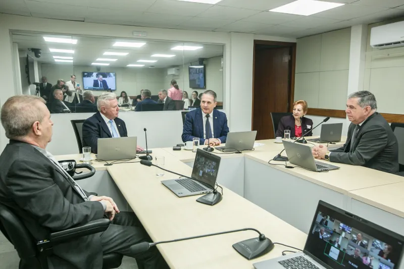 Reunião foi realizada na Alesc, nesta terça (foto: Jeferson Baldo/Agência AL)