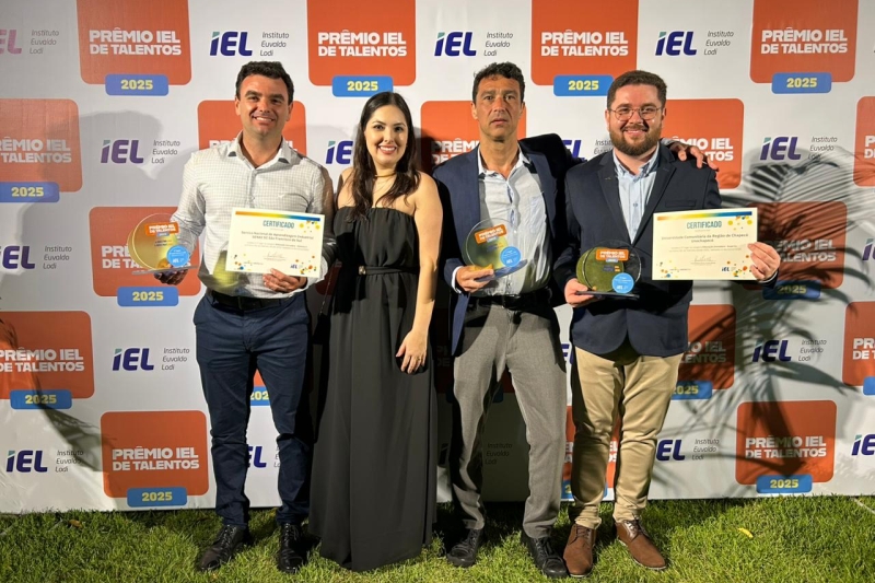 Três projetos do IEL/SC ganham troféus na edição nacional do Prêmio IEL de Talentos