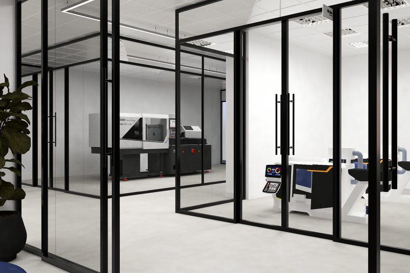 Obras do CT Laser já estão em curso. Foto: Divulgação/FIESC 