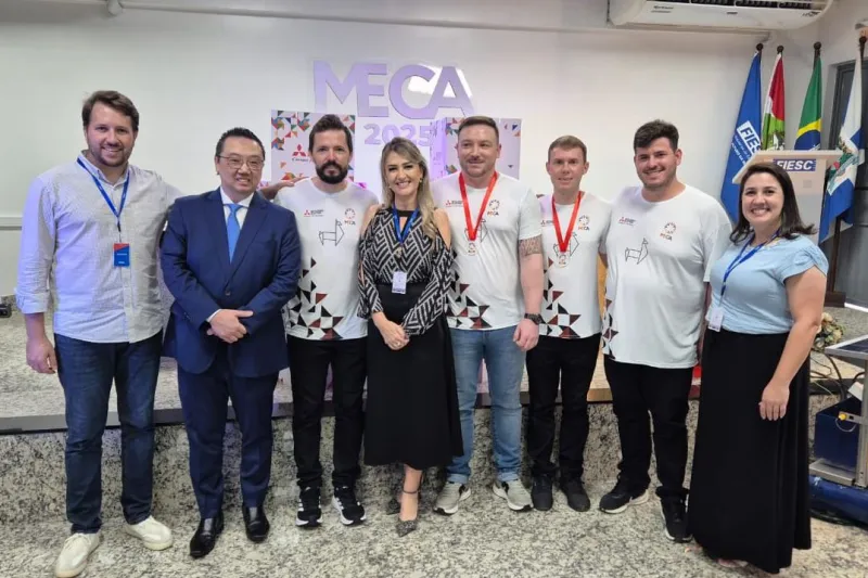 SENAI Timbó recebe prêmio da Mitsubishi Electric por projeto de coleta de resíduos